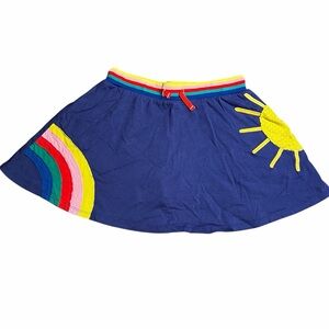 Mini Boden Rainbow Skort Skirt 11-12 Year Summer Bright Appliqué